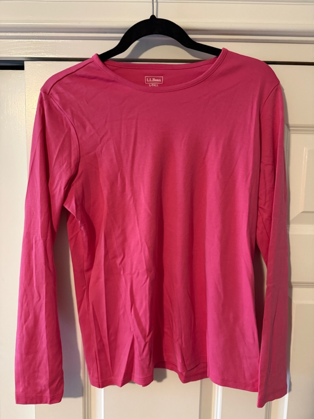 L.L. Bean Bright Pink Long-Sleeve Tee